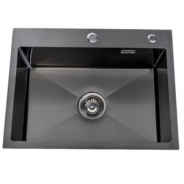 Lendo Online Évier Inox Anthracite 59×44 Trou de Robinet, Huis en Inrichting, Keuken | Keukenbenodigdheden
