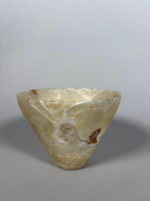 Oud-Egyptisch Albast sculptuur - 14 cm, Verzamelen, Mineralen en Fossielen