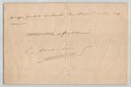 Camille Saint-Saëns - Lettre autographe signée - Arrangement