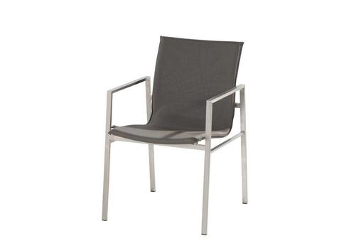 4 Seasons Outdoor Resort stapelbare stoel taupe, Tuin en Terras, Tuinsets en Loungesets