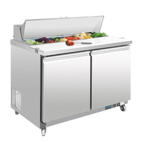 U serie RVS gekoelde saladette 2-deurs | 405L | 1/1GN |, Zakelijke goederen, Horeca | Keukenapparatuur, Nieuw in verpakking, Verzenden