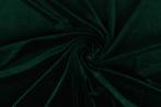 10 meter stretch fluweel - Donkergroen, Hobby en Vrije tijd, Stoffen en Lappen, Verzenden, 120 cm of meer, Polyester, Groen
