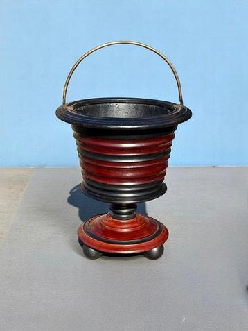 19th Century fireside peat bucket - Seau - Noyer - Grand :