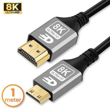 Tweedekans | Drivv. Premium Mini HDMI naar HDMI Kabel 2.1 -, Ophalen of Verzenden