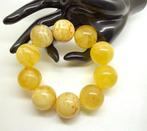 Armband natuurlijk wit Baltisch amber hele stenen kralen 23
