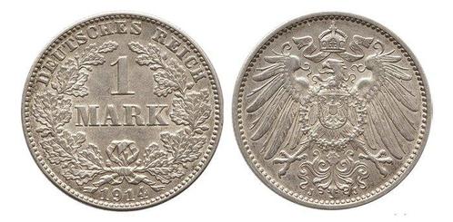 Duitsland. Wilhelm II. 1 Mark 1914 (Hamburgo) - 1914, Postzegels en Munten, Munten | Europa | Niet-Euromunten