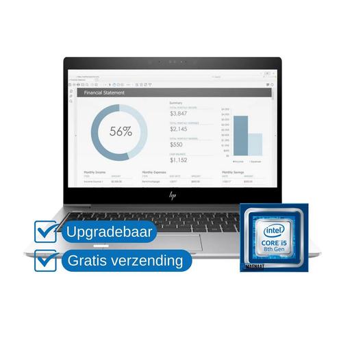 HP EliteBook 850 G6 i5 8GB DDR4 256GB NVMe Windows 11/10, Computers en Software, Windows Laptops, Minder dan 2 Ghz, SSD, Qwerty