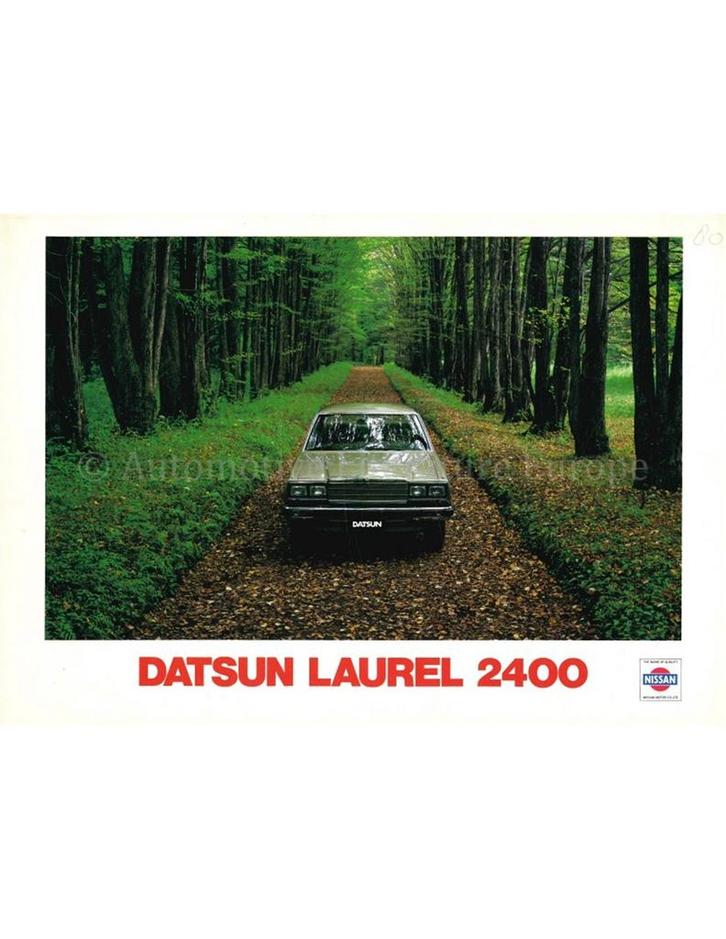 1980 DATSUN LAUREL 2400I BROCHURE NEDERLANDS, Boeken, Auto's | Folders en Tijdschriften
