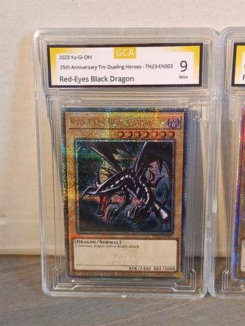 Konami - 2 Card - Yu-Gi-Oh! - 2 Red-Eyes Black Dragon beschikbaar voor biedingen