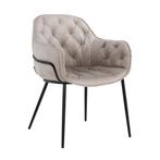 Richmond Stoel Nomi Khaki Velvet Taupe