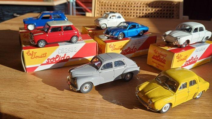 Solido 1:43 - Modelauto (7) - Renault Dauphine; Alpine A110;, Hobby en Vrije tijd, Modelauto's | 1:5 tot 1:12