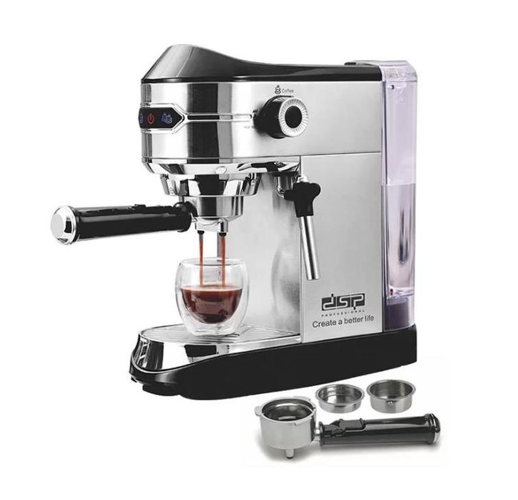 DSP KA3065 Semi-automatische Espressomachine - 15 bar - 1.0L, Elektronische apparatuur, Koffiezetapparaten, Ophalen of Verzenden