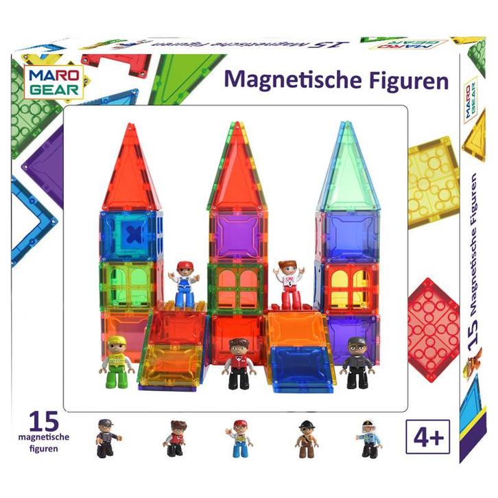 MaroGear © Magnetische Speelgoedfiguren - 15 stuks, Kinderen en Baby's, Speelgoed | Bouwstenen, Nieuw, Overige merken, Ophalen of Verzenden