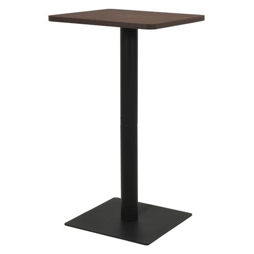 vidaXL Table de bistro Cendre foncé 50x50x107 cm, Maison & Meubles, Tables | Tables à manger, Neuf, Envoi