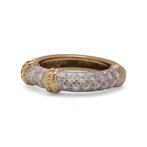 Ring Kutchinsky vintage 18kt goud 0,36 ct. diamant bandring.