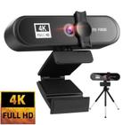 Webcam 4K laptop USB microfoon PC UltraHD autofocus + cover, Computers en Software, Pc speakers, Verzenden, Nieuw