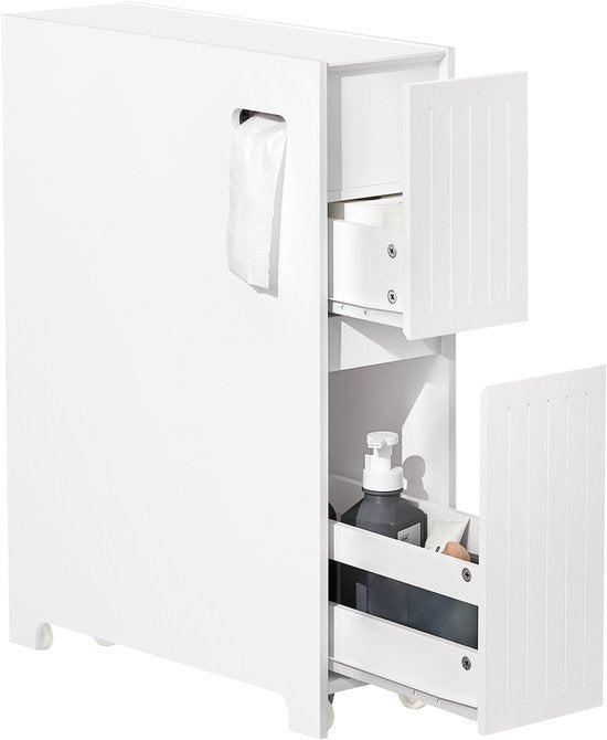 2dekans | SoBuy Lage Kast, Staande Smalle Opbergkast, Smalle, Huis en Inrichting, Kasten | Overige, Ophalen of Verzenden
