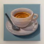 Cansu Rossi - Espresso on Blue, Antiek en Kunst