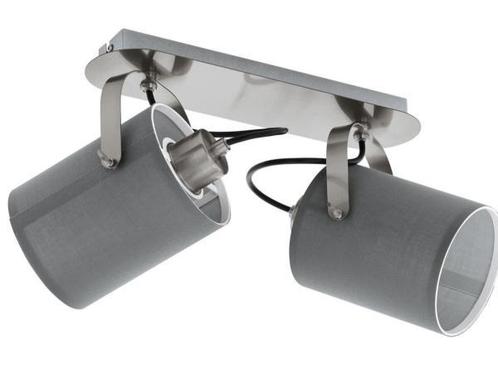 Veiling - EGLO Villabate spot 2lichts nikkelmat 335×9, Huis en Inrichting, Lampen | Spots, Gebruikt