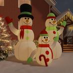 vidaXL Famille de bonhommes de neige gonflable avec LED, Divers, Neuf, Verzenden