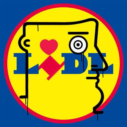 IABO (1980) - Love LIDL, Antiek en Kunst, Kunst | Schilderijen | Modern