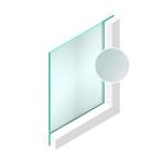 Spoedglas Crepi blank 4 mm, Doe-het-zelf en Bouw, Verzenden, Nieuw