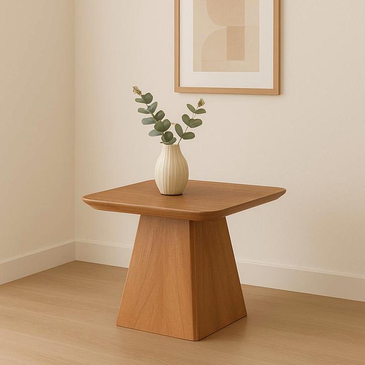 Salontafel Mangohout Salontafel Mick Vierkant 60x60 cm, Huis en Inrichting, Tafels | Salontafels, Nieuw, Overige houtsoorten, Vierkant