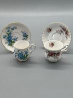Lindner Handarbeit Tassen-Set mit floralen Dekoren – West