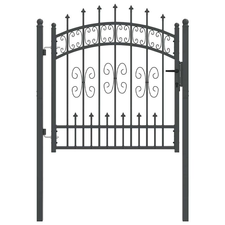 Zwarte Poort 103x150 | Retour Deal | 40% Korting!, Jardin & Terrasse, Clôtures de jardin, Envoi