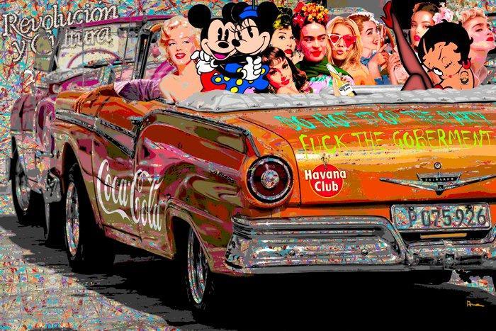 Reinaldo Ortega Sardiñas - Betty Boop Party, Antiquités & Art, Art | Peinture | Moderne