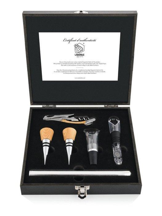 Laguiole - Corkscrew, 2 Bottle Stoppers, 1 Pouring Spout and, Antiek en Kunst, Antiek | Keukengerei