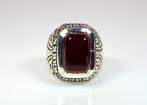 Zonder Minimumprijs - Ring Zilver Chalcedoon, Handtassen en Accessoires, Ringen, Nieuw