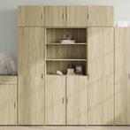 vidaXL Opbergkast 80x42,5x225 cm bewerkt hout sonoma, Huis en Inrichting, Verzenden, Nieuw