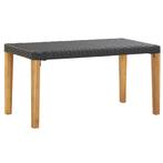 vidaXL Tuinbank 120 cm poly rattan en massief acaciahout, Tuin en Terras, Verzenden, Nieuw