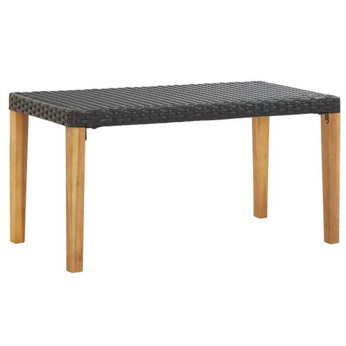 vidaXL Tuinbank 120 cm poly rattan en massief acaciahout, Tuin en Terras, Tuinsets en Loungesets, Nieuw, Verzenden