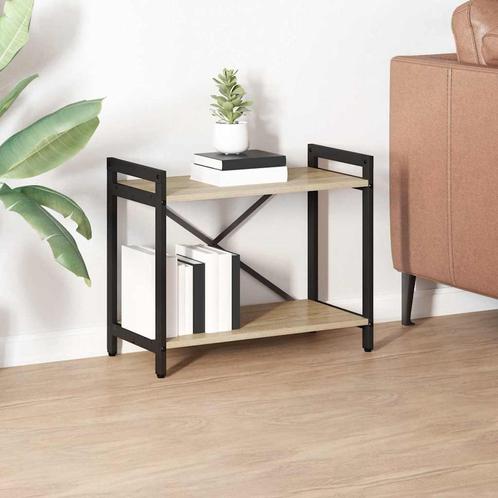 vidaXL Boekenkast Sonoma eiken 60 x 30 x 48.5 cm Bewerkt, Huis en Inrichting, Kasten | Boekenkasten, Nieuw, Verzenden