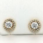 Oorbellen - 14 karaat Geel goud - 2.49ct. tw. Diamant