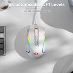 M612 Gaming Muis -  tot 8000 DPI - RGB Optisch Ergonomisch, Verzenden, Nieuw, Redragon
