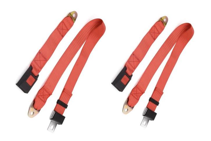2 punts gordel set rood voor 2 stoelen, Autos : Pièces & Accessoires, Batteries & Accessoires, Enlèvement ou Envoi