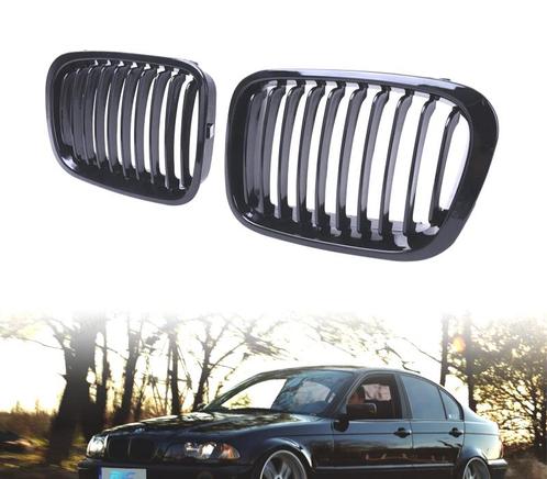 CALANDRES BMW E46 4P 98-01 NOIR BRILLANT, Auto-onderdelen, Carrosserie, Verzenden