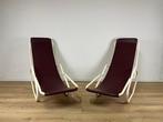 Lounge stoel (2) - Leder, Metaal, Antiek en Kunst