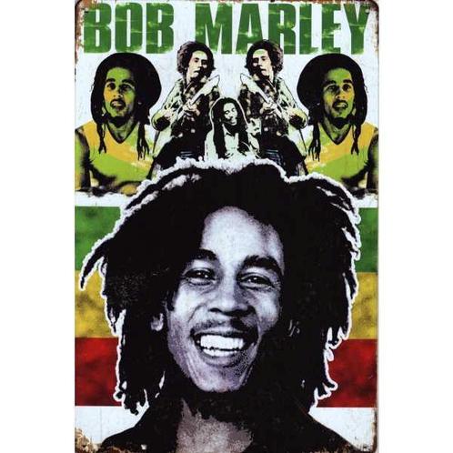 Wandbord reclamebord schild Bob Marley Colour bord, Verzamelen, Retro, Huis en Inrichting, Verzenden