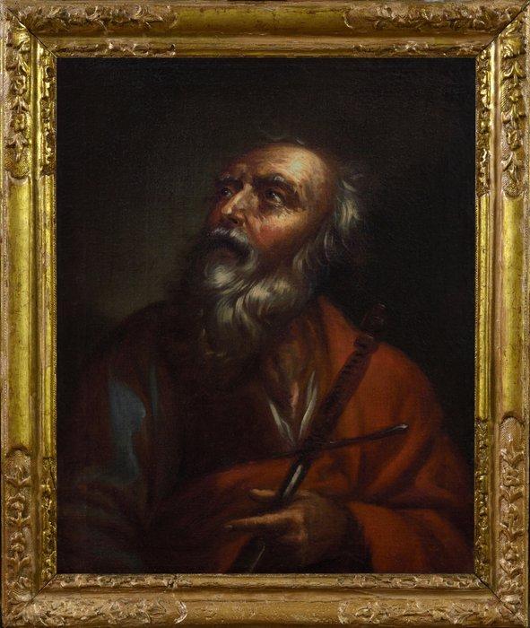 Scuola veneta (XVII) - San Paolo Apostolo - NO RESERVE, Antiek en Kunst, Kunst | Schilderijen | Klassiek