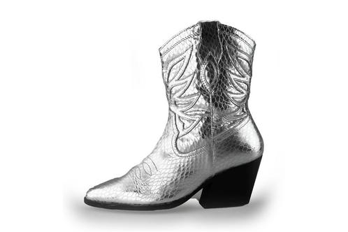 Omoda Cowboy laarzen in maat 38 Zilver | 5% extra korting, Kleding | Dames, Schoenen, Overige kleuren, Zo goed als nieuw, Verzenden
