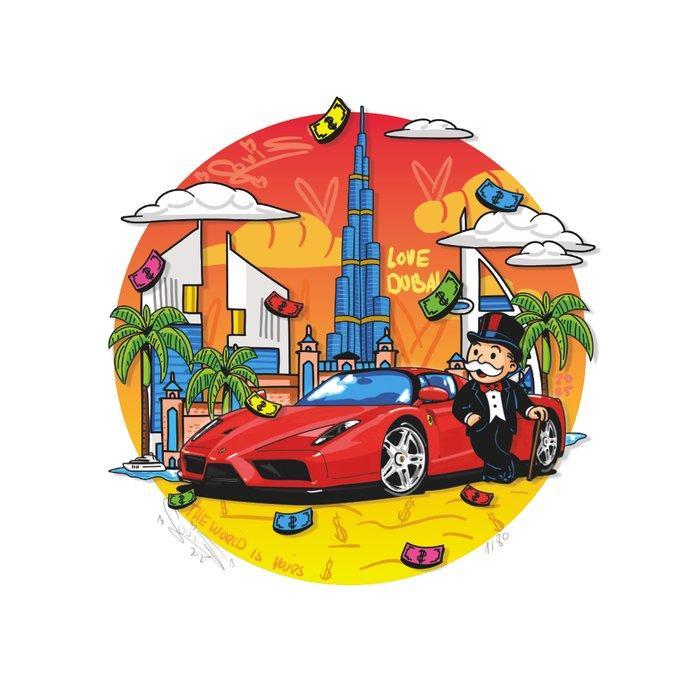 Louis Michel Krüger - Love Dubai (3D-Artwork), Antiek en Kunst, Kunst | Schilderijen | Modern