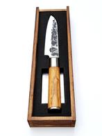 Santoku Knife - Hammered and Forged - 440C Japanese, Antiek en Kunst