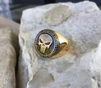 The Punisher - Hypoallergenic Surgical Steel 24kt gold, Nieuw