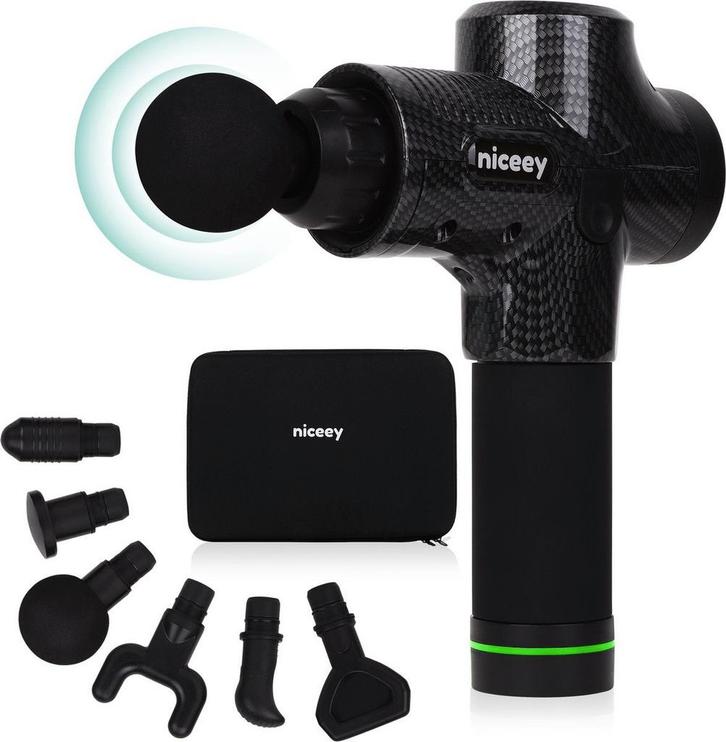 2dekans | Niceey Massage Gun Pro - 30 Standen Draadloos - 6, Huis en Inrichting, Bureaus, Ophalen of Verzenden