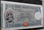 Italië. - 100 Lire 18/05/1915 Banco di Sicilia - Gigante BDI