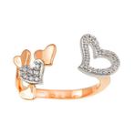 Other brand - Bague - 18 carats Or rose, Platine - Sirène, Nieuw